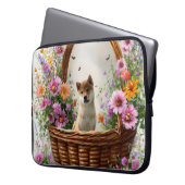 Shiba Inu Puppy Laptopschutzhülle (Vorderseite Links)