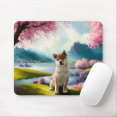 Shiba Inu Puppy Mousepad (Mit Mouse)