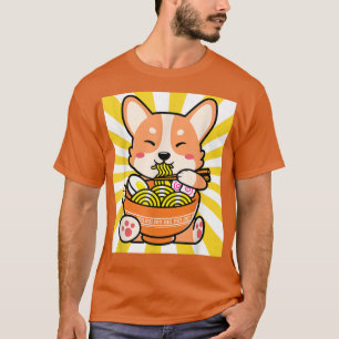 Shiba Inu Ramen Anime Kawaii Niedlich Teenager-Ges T-Shirt