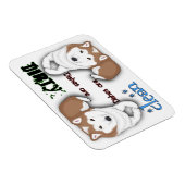Shiba Inu Rectangle Geschirrspülmaschine Magnet (Rechte Seite)