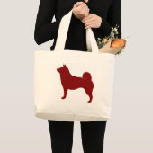 Shiba Inu (rot) Jumbo Stoffbeutel (Vorderseite (Produkt))