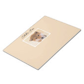 Shiba Inu (rot) Malerei - Original Hunde Art Notep Notizblock (angewinkelt)