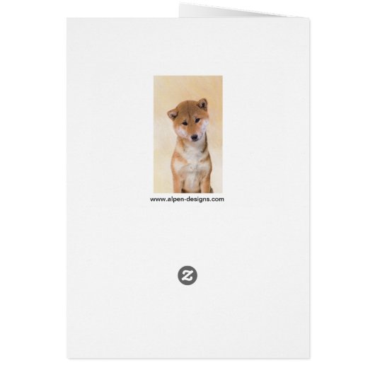 Shiba Inu (Rot) Malerei - Original Hunde Kunst (Hinten)