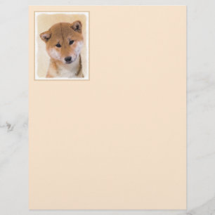 Shiba Inu (Rot) Malerei - Original Hunde Kunst