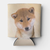 Shiba Inu (Rot) Malerei - Original Hunde Kunst Dosenkühler (Vorderseite)