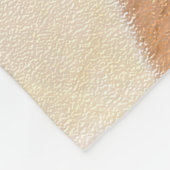 Shiba Inu (Rot) Malerei - Original Hundekunst Fleecedecke (Ecke)