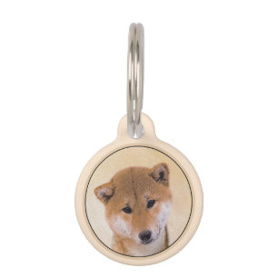 Shiba Inu (Rot) Malerei - Original Hundekunst Haustiermarke