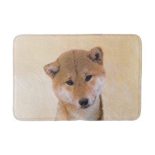 Shiba Inu (rote) Malerei - ursprüngliche Badematte