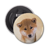 Shiba Inu (rote) Malerei - ursprüngliche Flaschenöffner (Vorderseite)