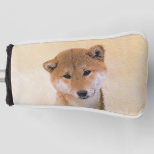 Shiba Inu (rote) Malerei - ursprüngliche Golf Headcover
