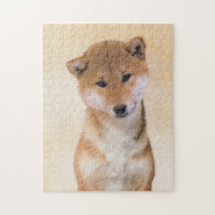 Shiba Inu (rote) Malerei - ursprüngliche Puzzle