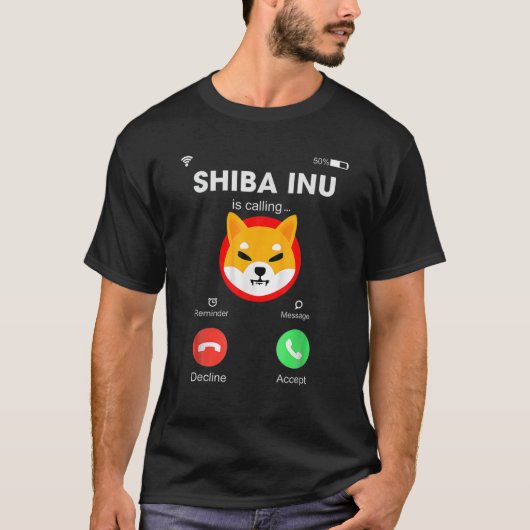 Shiba Inu ruft Token Crypto Inu Hodler D an T-Shirt (Vorderseite)