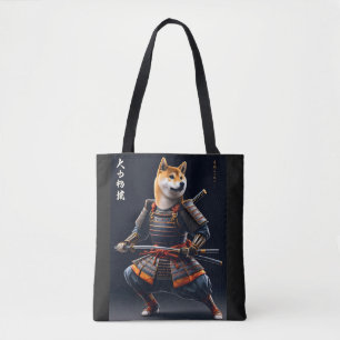 Shiba Inu Samurai Japanischer Krieger Elegante Kun Tasche