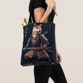 Shiba Inu Samurai Japanischer Krieger Elegante Kun Tasche (Von Nahem)