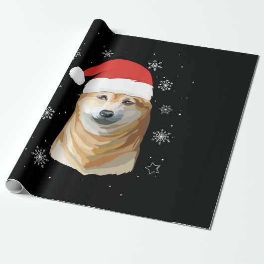 Shiba Inu Santa Christmas Kids Boys Girls Gift Geschenkpapier (Ungerollt)