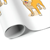 Shiba Inu Santa Claus Weihnachten Geschenkpapier (Rolleneckpunkt)