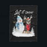 Shiba Inu Santa Dog Christmas Snowman Xmas Pajama Fleecedecke<br><div class="desc">Shiba Inu Santa Dog Weihnachts Snowman Xmas Pajama 1</div>