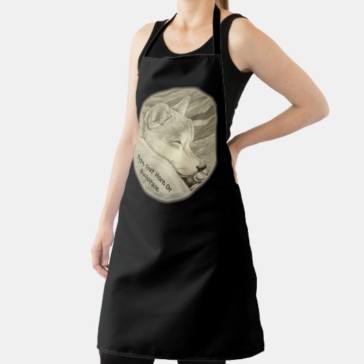 Shiba Inu Schürze Personalisiert Shiba Inu Kunstge (InSitu)