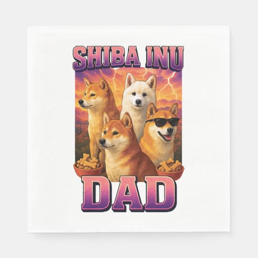Shiba Inu Serviette (Vorderseite)