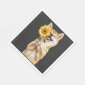 Shiba Inu Serviette (Ecke)