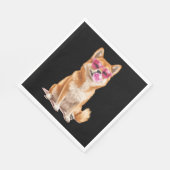 Shiba Inu Serviette (Ecke)