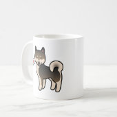 Shiba Inu Sesame Liebe Kaffeetasse (Vorderseite Links)
