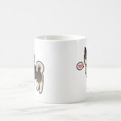 Shiba Inu Sesame Liebe Kaffeetasse (Mittel)