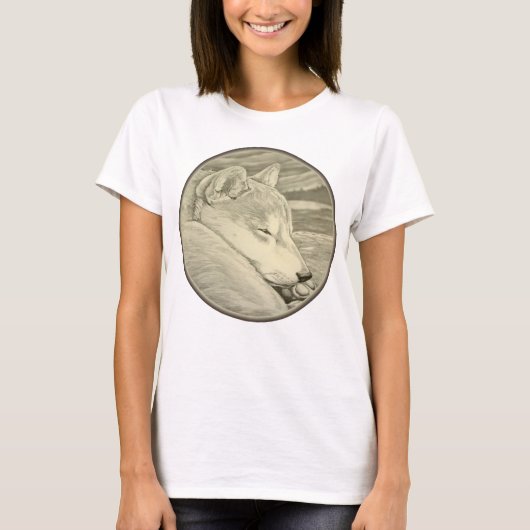Shiba Inu Shirts Lady's Hund Lover Plus Size Shirt (Vorderseite)