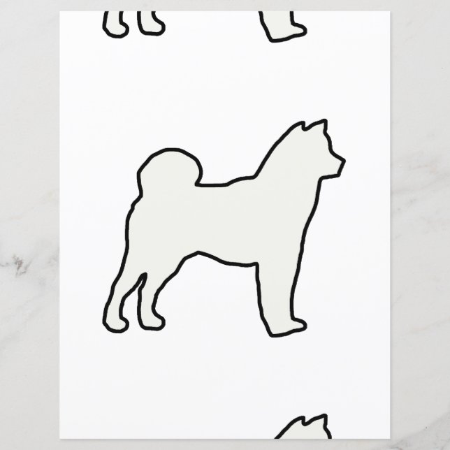 Shiba Inu Silhouette (Vorderseite)