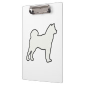 Shiba Inu Silhouette Klemmbrett (Links)