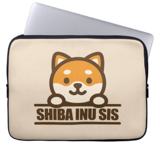SHIBA INU SIS - Süßes Shiba Inu Schwester Design Laptopschutzhülle
