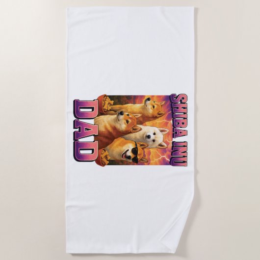 Shiba Inu Strandtuch (Vorderseite)
