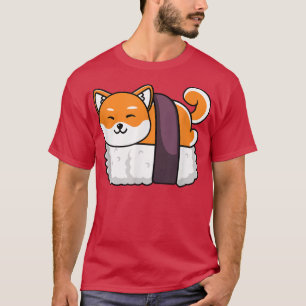 Shiba Inu Sushi Kawaii Neko Geschenk T-Shirt