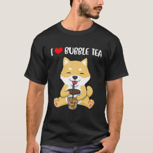 Shiba Inu T Women Boba Tea gibt Men Kawaii Blase T-Shirt