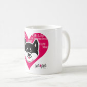 Shiba Inu Tasse (Schwarzes) (VorderseiteRechts)