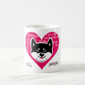 Shiba Inu Tasse (Schwarzes) (Mittel)