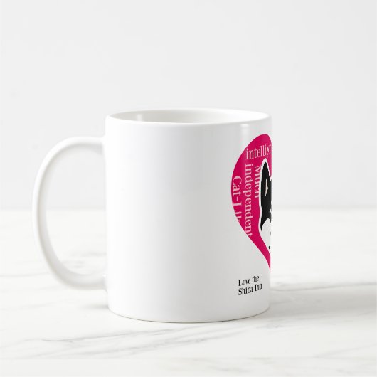 Shiba Inu Tasse (Schwarzes) (Links)