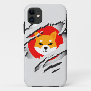 Shiba Inu Torn Image mit Logo-Darstellung unten Case-Mate iPhone Hülle