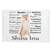 Shiba Inu Tracks Pillowcase Kissenbezug (Rückseite)