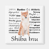 Shiba Inu Traits Magnet (Vorne)