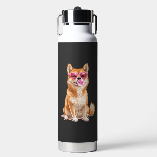 Shiba Inu Trinkflasche (Vorderseite)