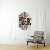 Shiba Inu Ukiyo-e-Stil Wandteppich (Beispiel (Horizontal))