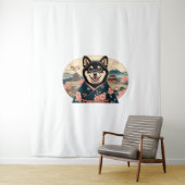 Shiba Inu Ukiyo-e-Stil Wandteppich (Beispiel)