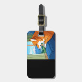 shiba inu und mt fuji Gepäckmarke Gepäckanhänger (Vorderseite vertikal)