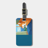 shiba inu und mt fuji Gepäckmarke Gepäckanhänger (Vorderseite vertikal)