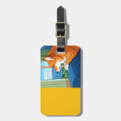 shiba inu und mt fuji Gepäckmarke Gepäckanhänger (Vorderseite vertikal)