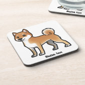 Shiba inu untersetzer (Linke Seite)