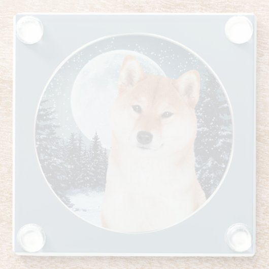 Shiba Inu Untersetzer (Rückseite)