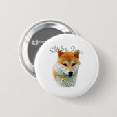 Shiba Inu Vater 2 Button (Vorne & Hinten)