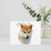 Shiba Inu Vater 2 Postkarte (Stehend Vorderseite)